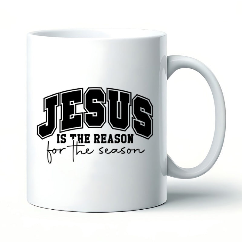 Tailorly White Ceramic 11 oz Mug - 1pc ceramic cup1pcs is faith mug double sided christian coffee cup is bible verse 11oz white black religious gift