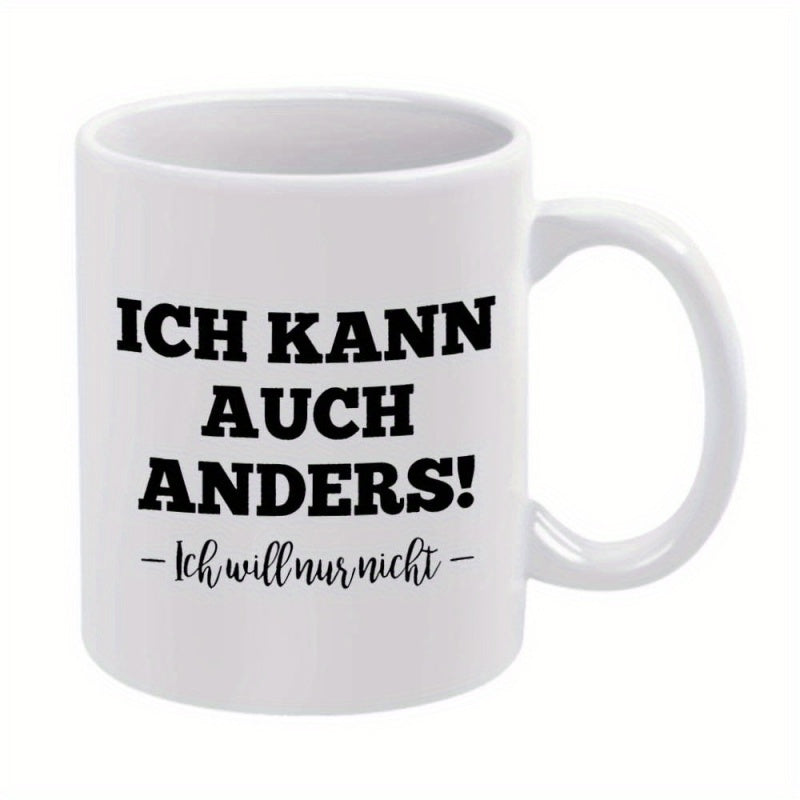 Tailorly White Ceramic 11 oz Mug - 1pc german minimal coffee mug 11oz ceramic cup christmas new year water cup drinks christmas new year gift beverage