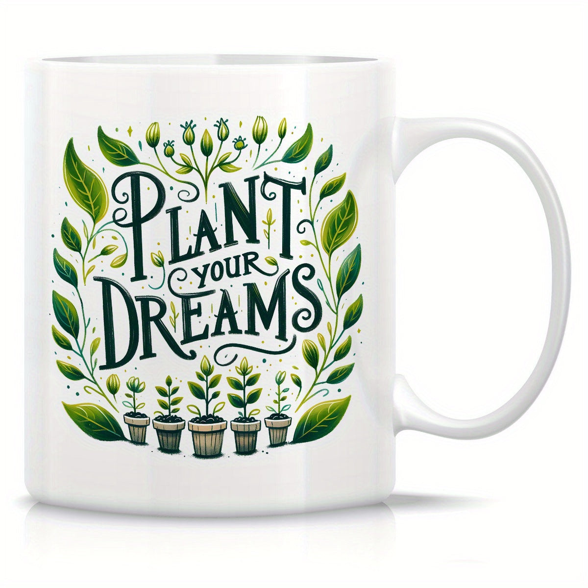 Tailorly White Ceramic 11 oz Mug - gardening is funny design