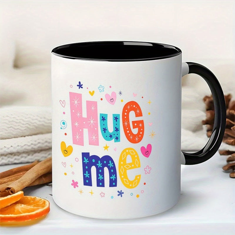 Tailorly Black Accent 11 oz Mug - text with hearts and stars
