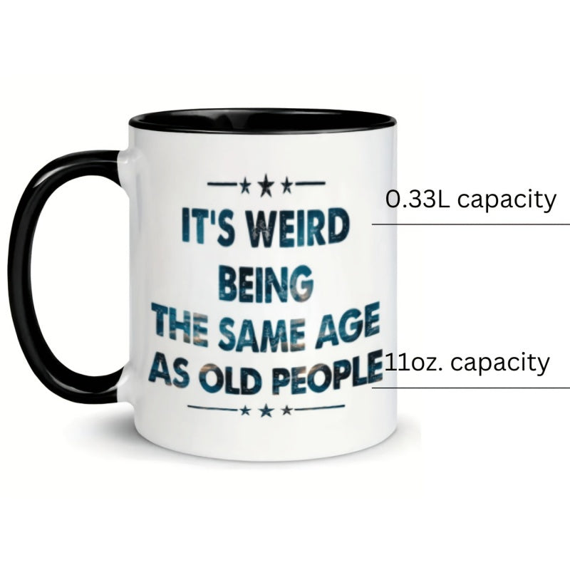 Tailorly Black Accent 11 oz Mug - humorous stars