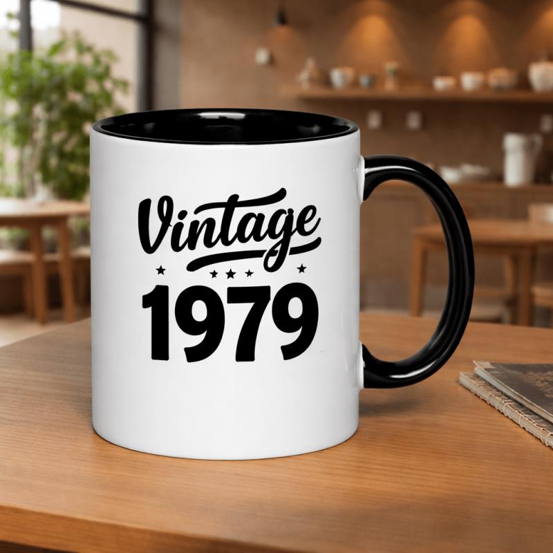 Tailorly Black Accent 11 oz Mug - classic 1979 present for men and women