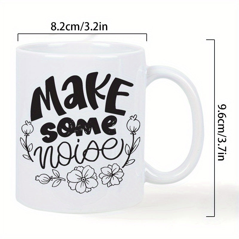 Tailorly White Ceramic 11 oz Mug - one ceramic mug insulated coffee cups that are reusable and only be hand washed a perfect gift for