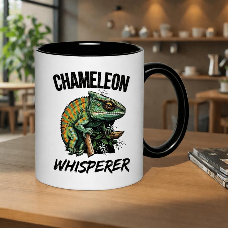Tailorly Black Accent 11 oz Mug - chameleon