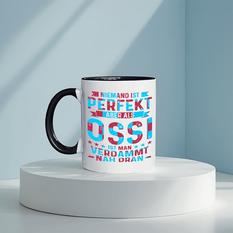 Tailorly Black Accent 11 oz Mug - stars text
