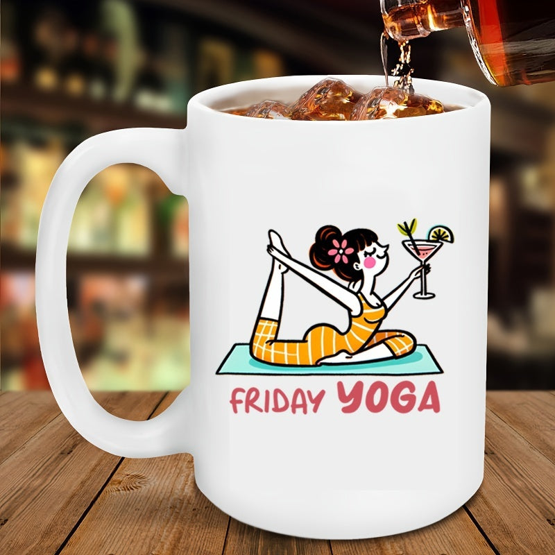 Tailorly White Ceramic 11 oz Mug - warrior i ii designs