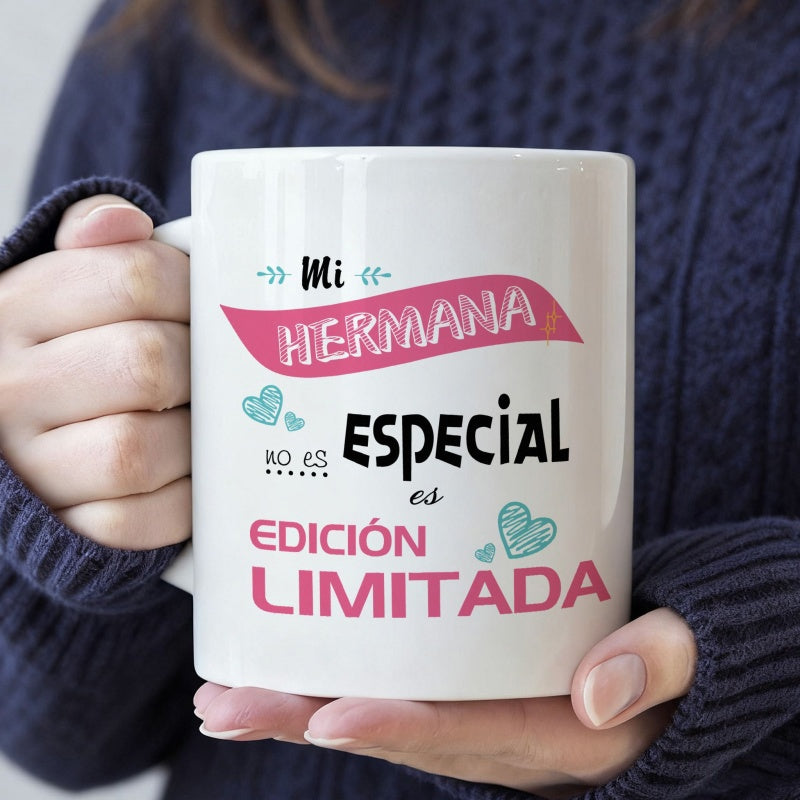 Tailorly White Ceramic 11 oz Mug - 1pc coffee travel mug1pcs 11oz funny mug gift for valentines day 1pc my sister is special edition double sided print