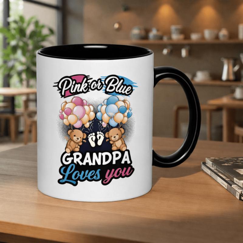 Tailorly Black Accent 11 oz Mug - grandpa