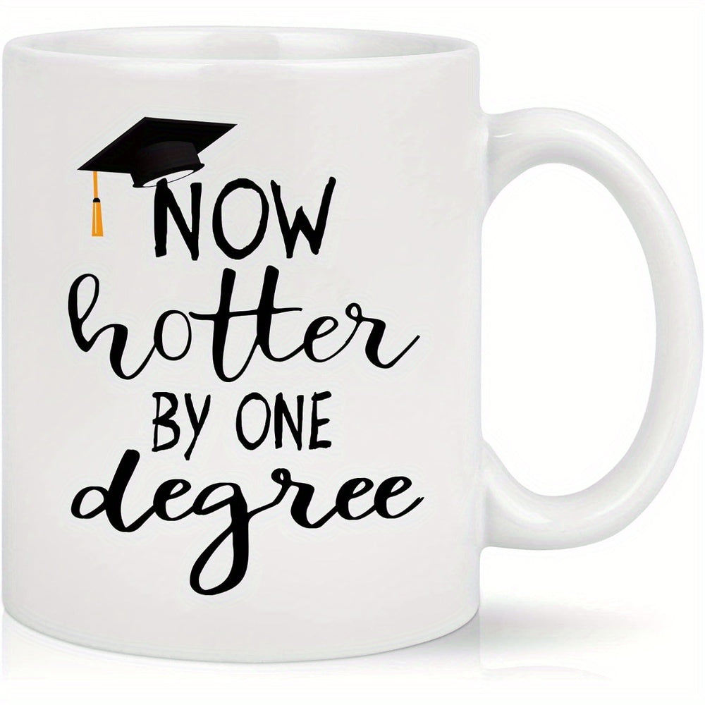 Tailorly White Ceramic 11 oz Mug - graduate degree text