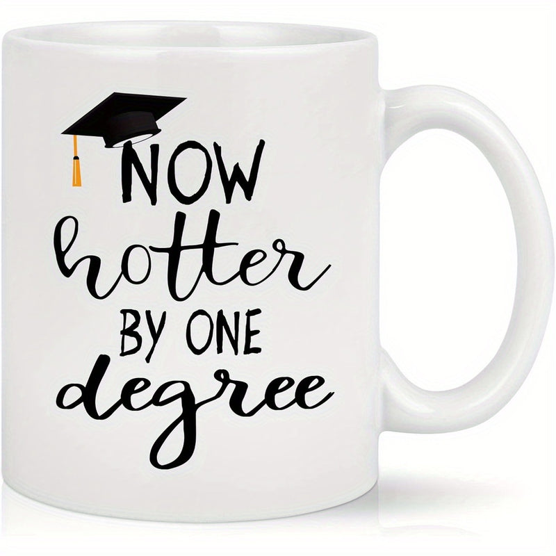 Tailorly White Ceramic 11 oz Mug - graduate degree text