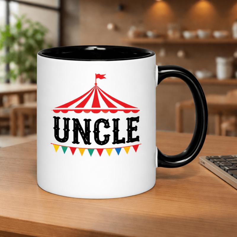Tailorly Black Accent 11 oz Mug - bunting fun family nurses