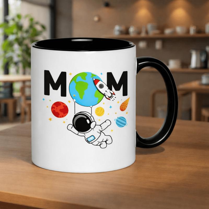 Tailorly Black Accent 11 oz Mug - mothers space celebrating new year or retirement