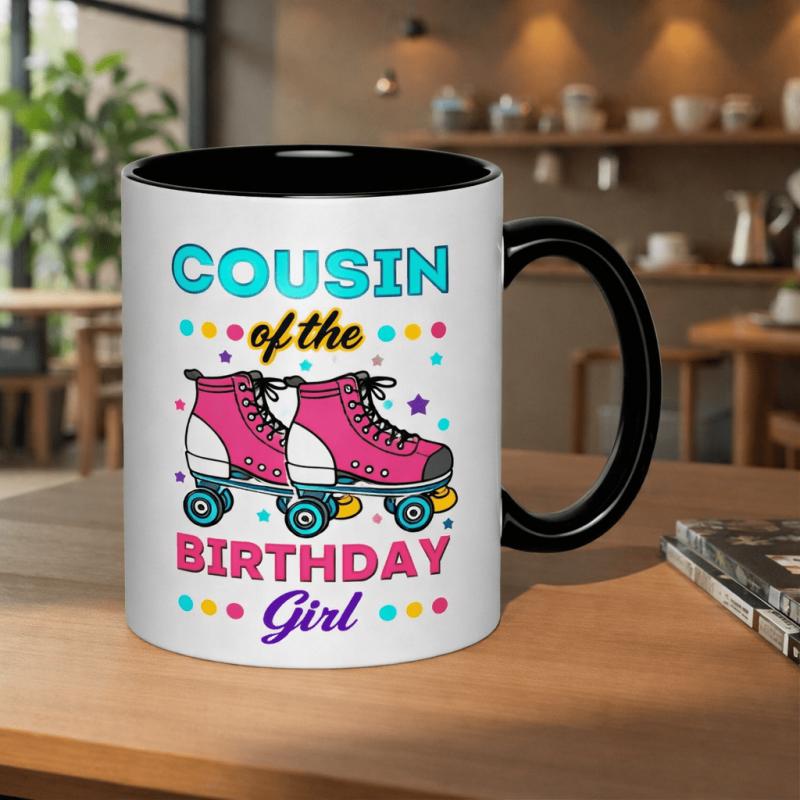 Tailorly Black Accent 11 oz Mug - roller skates
