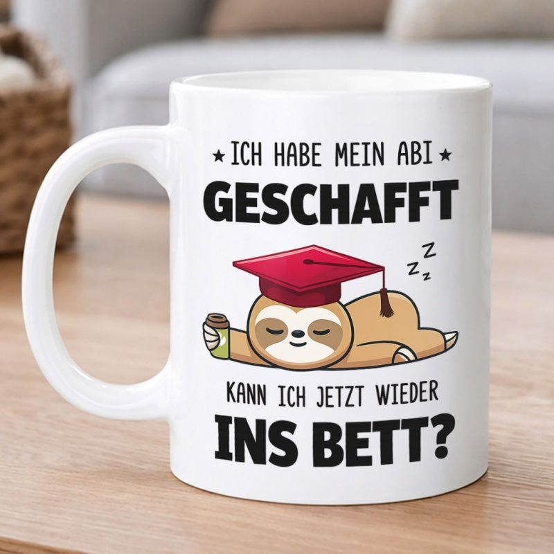 Tailorly White Ceramic 11 oz Mug - funny german text