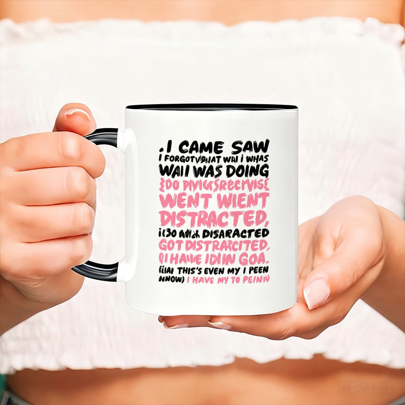 Tailorly Black Accent 11 oz Mug - humorous quote and text design