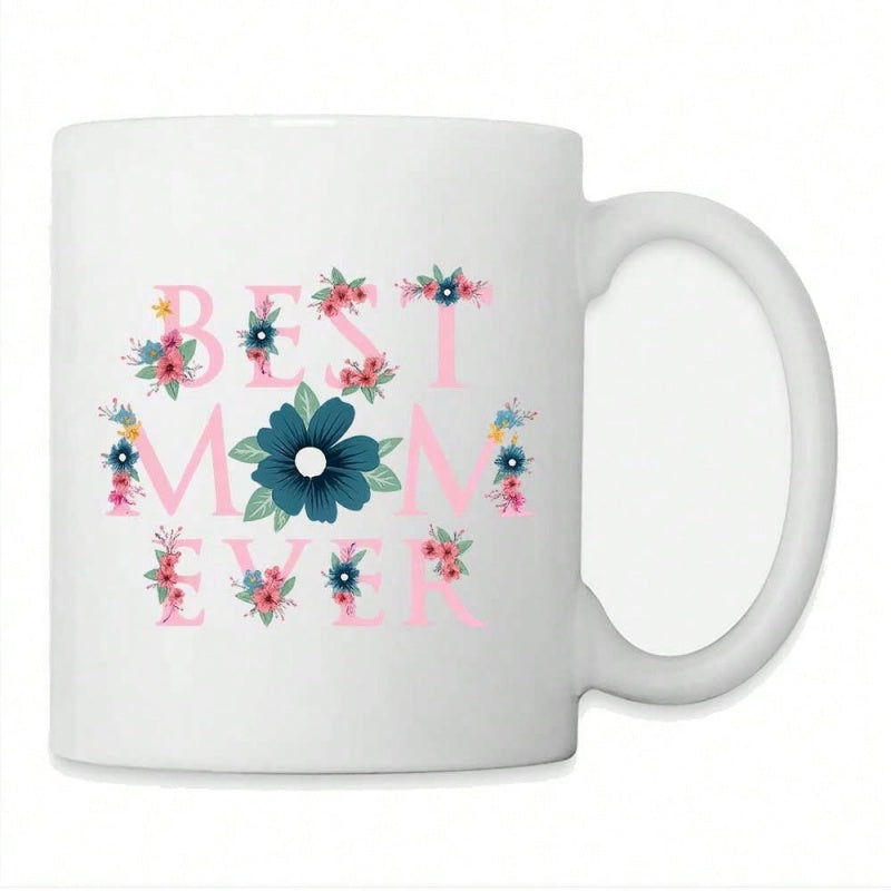 Tailorly White Ceramic 11 oz Mug - floral letters best for man pastel colors coffe coffee mug 11oz coffee cup tea mug stylish mug aesthetic cup best man