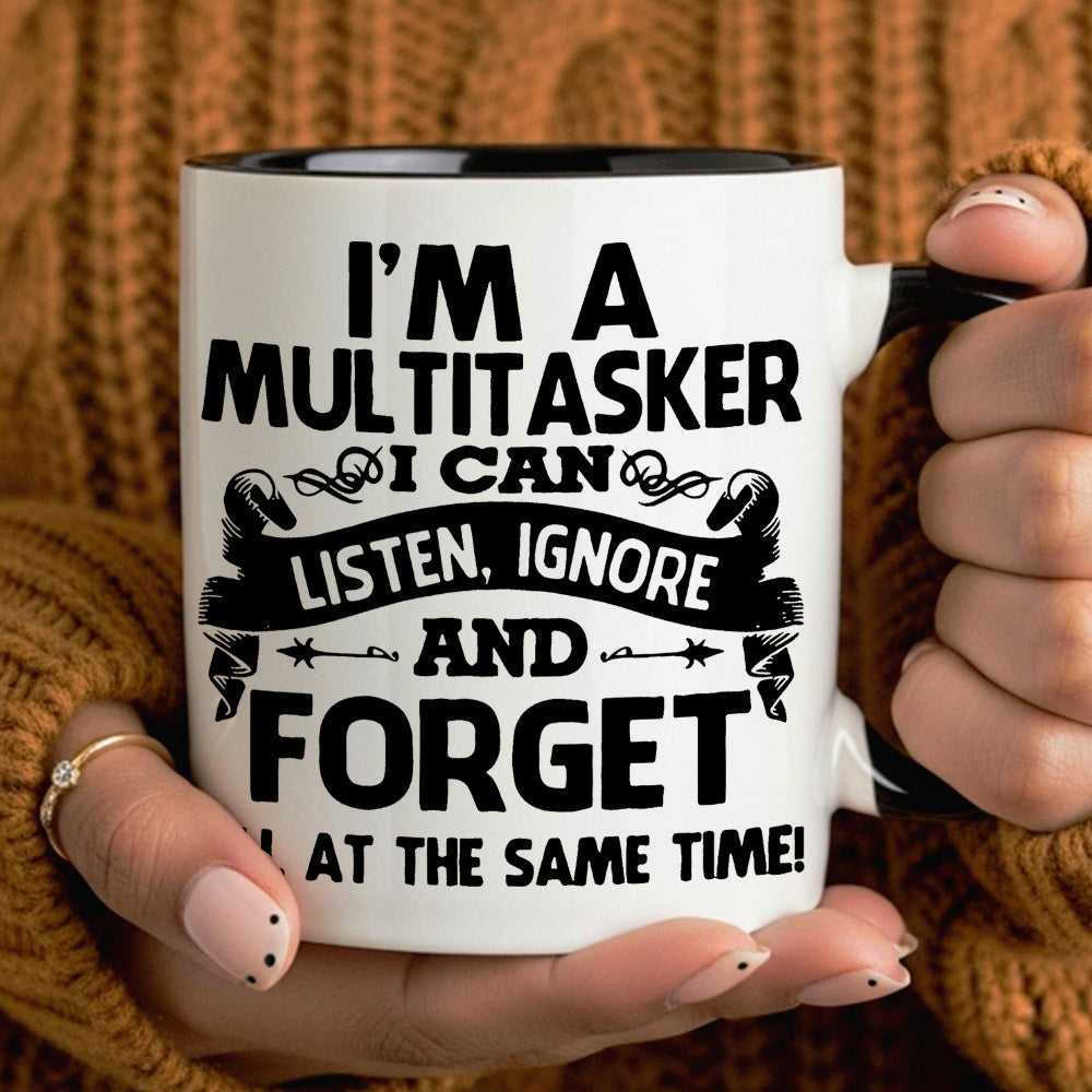 Tailorly Black Accent 11 oz Mug - humorous design