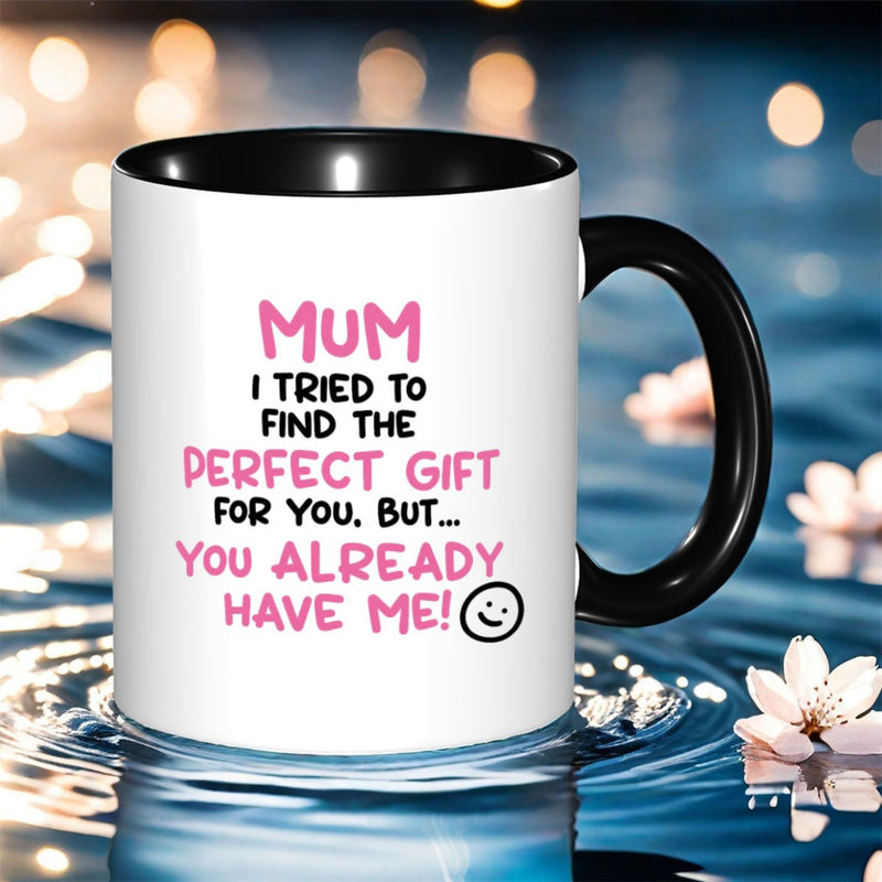 Tailorly Black Accent 11 oz Mug - with mum print