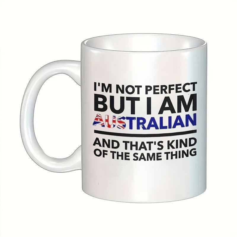 Tailorly White Ceramic 11 oz Mug - im but im australian