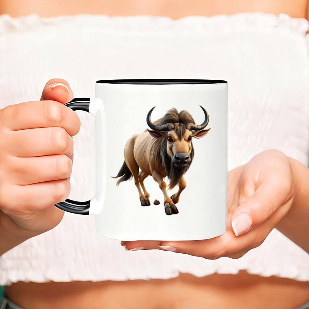 Tailorly Black Accent 11 oz Mug - adorable animal design
