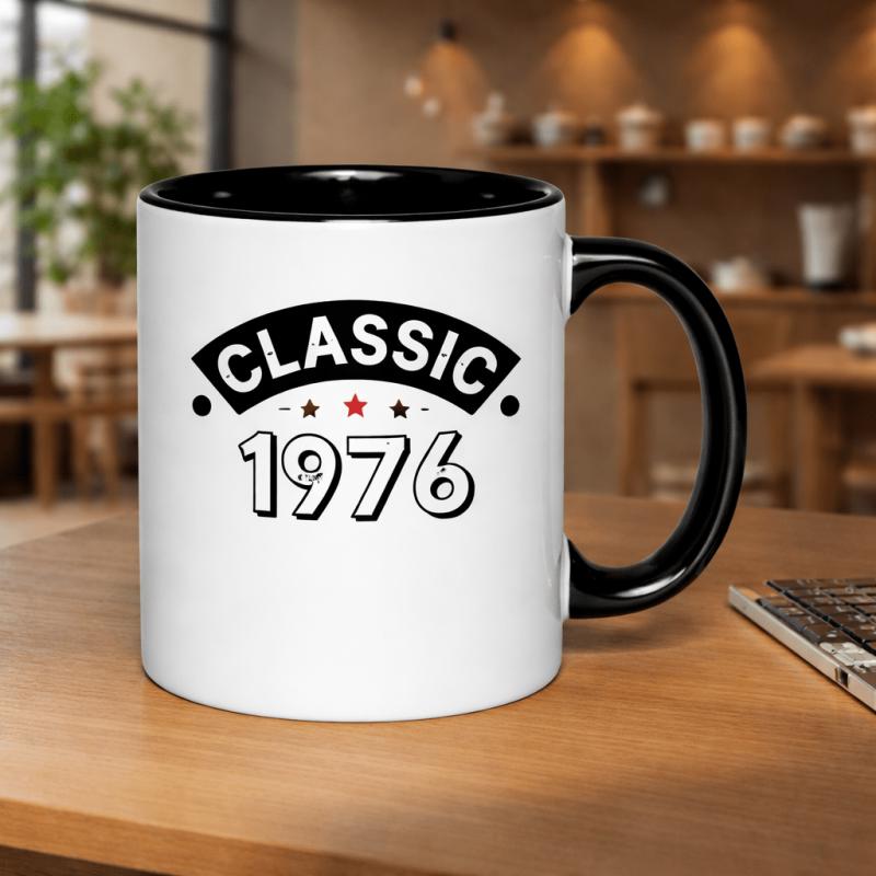 Tailorly Black Accent 11 oz Mug - classic 1976