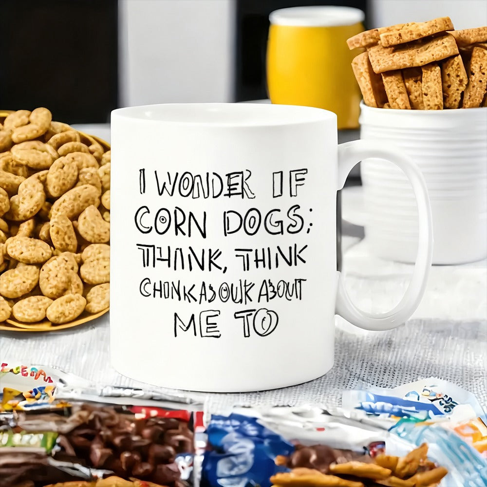 Tailorly White Ceramic 11 oz Mug - dog， quote