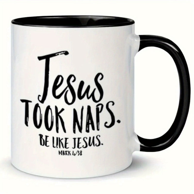 Tailorly Black Accent 11 oz Mug - inspirational coffee mug 11 oz ceramic cup holiday water cup beverages for christmas and new year