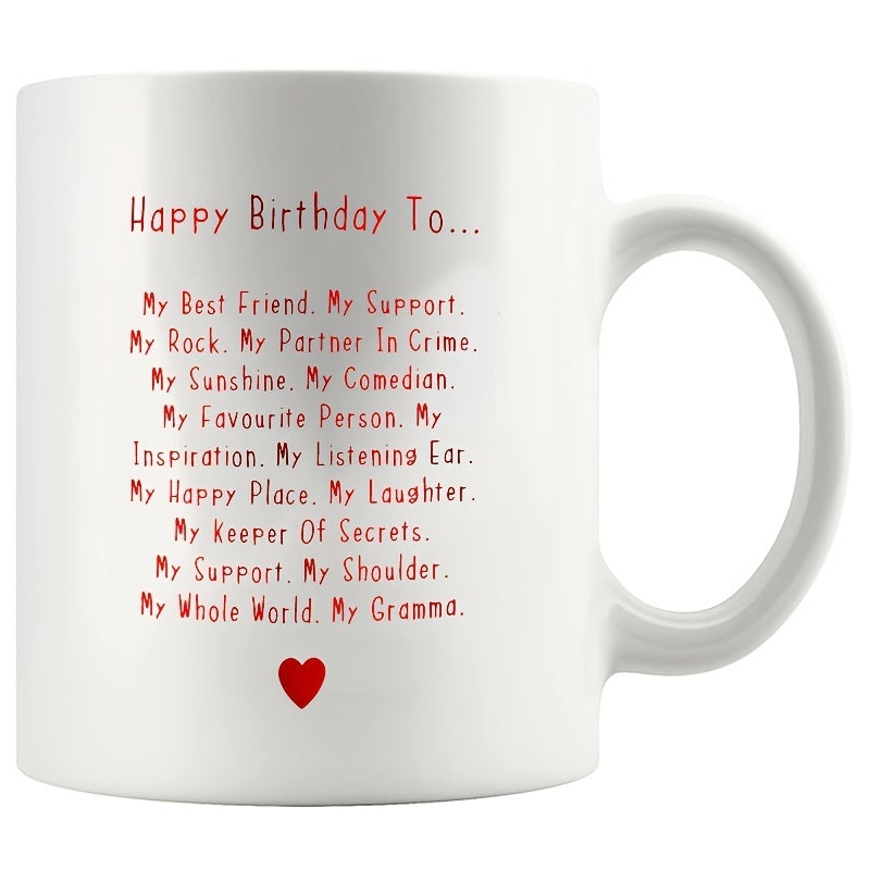 Tailorly White Ceramic 11 oz Mug - humorous text