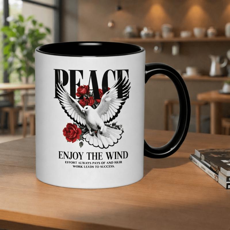 Tailorly Black Accent 11 oz Mug - a gradient color scheme