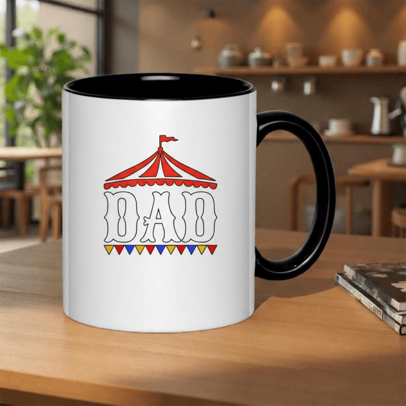 Tailorly Black Accent 11 oz Mug - dads fun dad gift