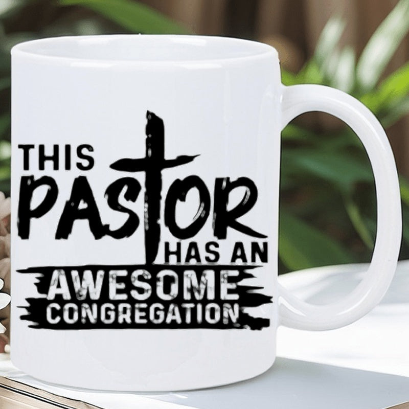 Tailorly White Ceramic 11 oz Mug - one 11oz humorous mug gift for valentines day featuring a ceramic coffee mug for pastors reusable insulated and hand