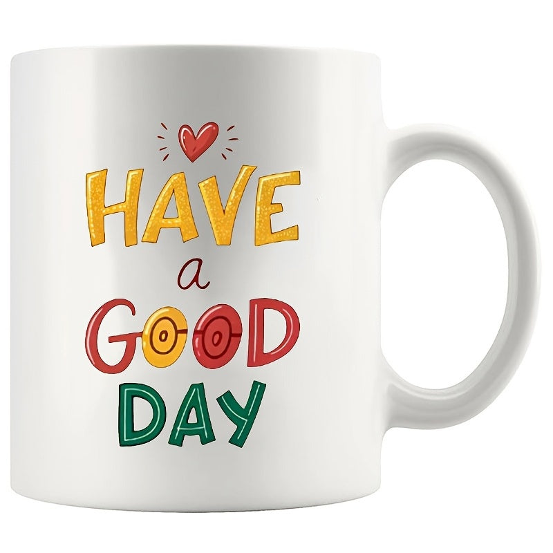 Tailorly White Ceramic 11 oz Mug - 1pc office workers gift11 oz unisex ceramic mug have busy parents students or hand wash only reusable