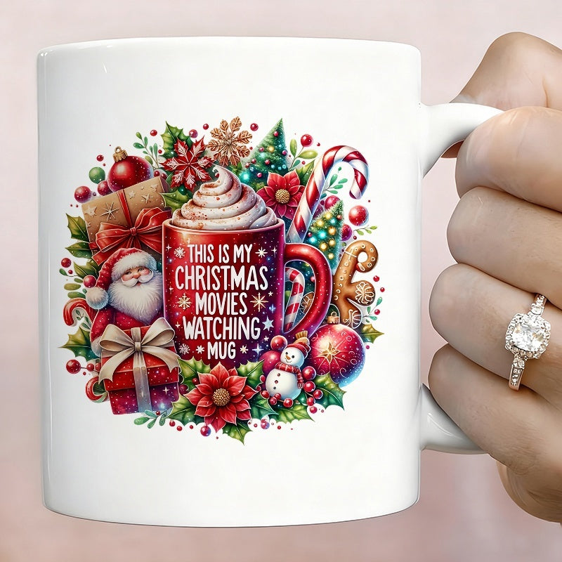 Tailorly White Ceramic 11 oz Mug - forever adorable christmas