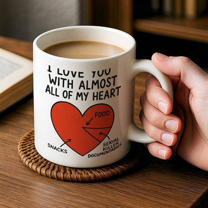 Tailorly White Ceramic 11 oz Mug - 1pc ceramic cup for everyday use christmas gifts birthday anniversary gifts 11oz 330ml coffee cup compatible for
