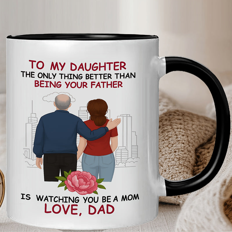 Tailorly Black Accent 11 oz Mug - family illustration