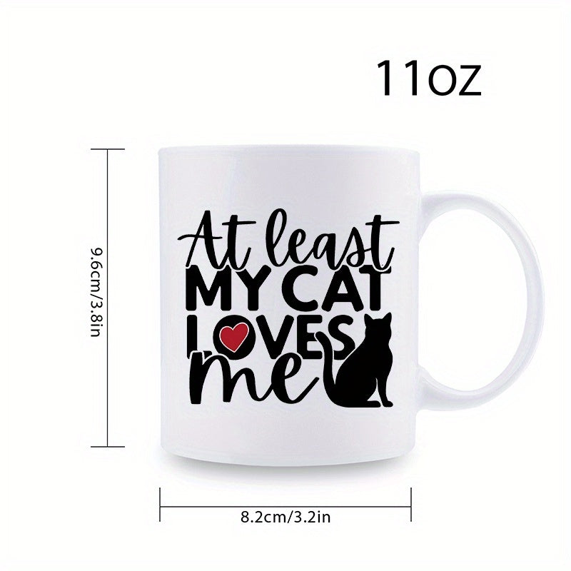 Tailorly White Ceramic 11 oz Mug - 1pc daily reusable ceramic cup suitable as a birthday gift or anniversary gift and is for holding coffee tea or hot