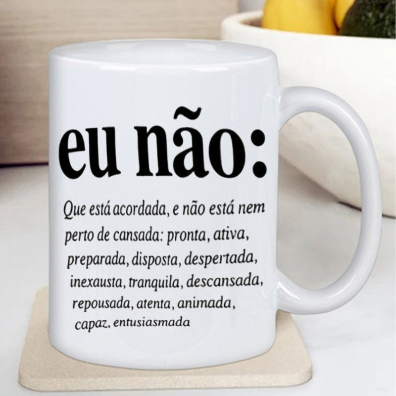Tailorly White Ceramic 11 oz Mug - humorous christmas mug with EU flag and text