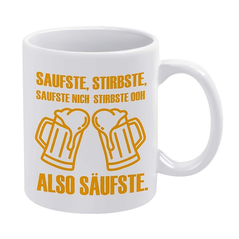 Tailorly White Ceramic 11 oz Mug - 1pc beer mugs 11oz ceramic coffee cup with foam suitable for any season a great present for _56e2b437866e4b408901065d4cadb6f6