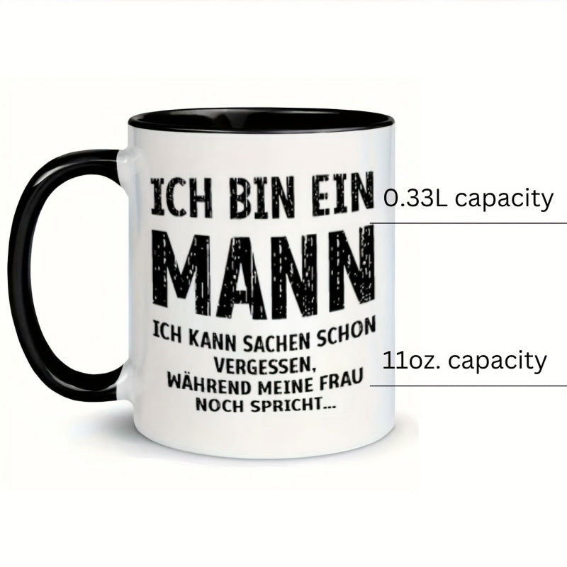 Tailorly Black Accent 11 oz Mug - german text