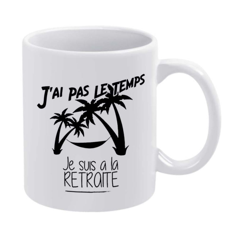 Tailorly White Ceramic 11 oz Mug - one palm hammock
