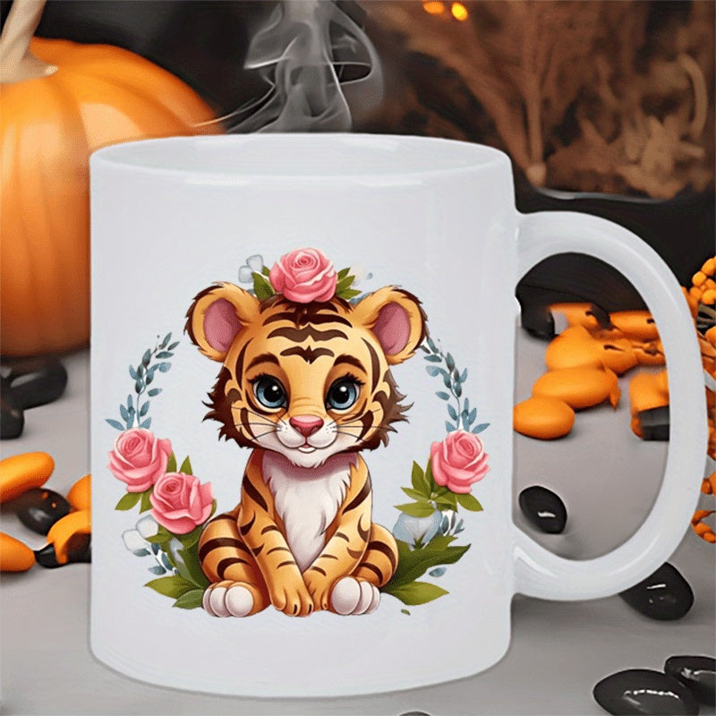 Tailorly White Ceramic 11 oz Mug - ceramic cup for everyday use christmas gifts 1pc 11oz funny mug cute with ceramic mug white insulated coffee cup