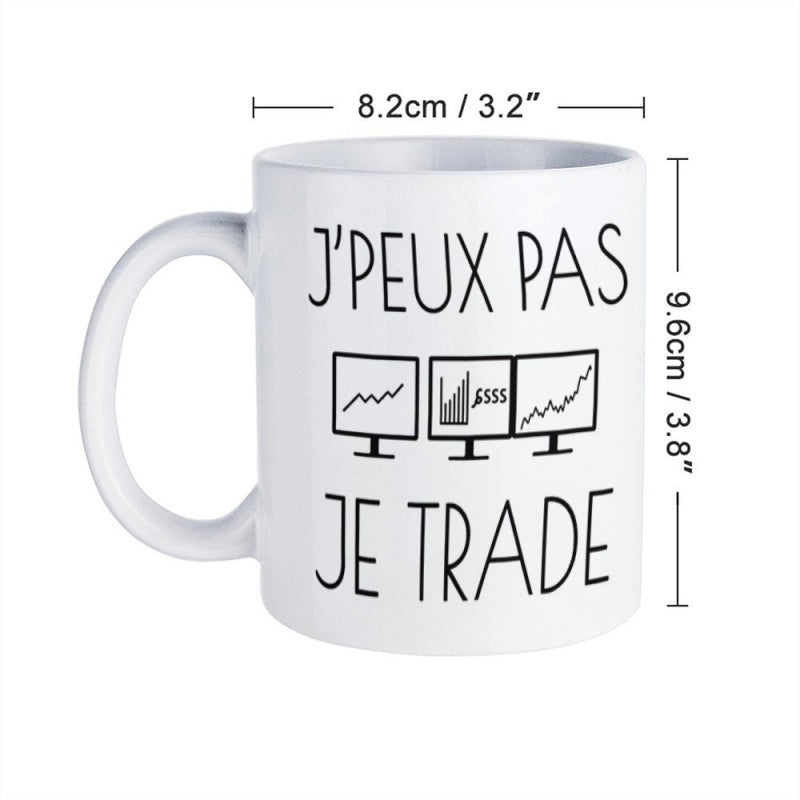 Tailorly White Ceramic 11 oz Mug - this single piece is perfect for coffee tea and hot chocolate making it a considerate gift for and couples its a