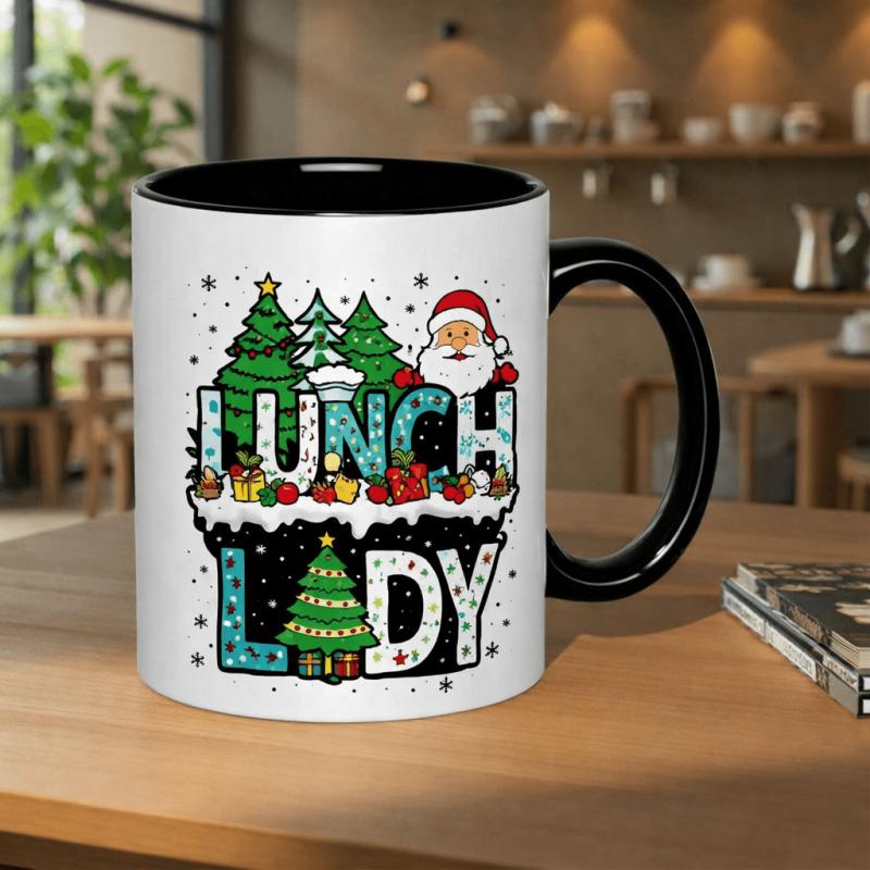 Tailorly Black Accent 11 oz Mug - spooky wives