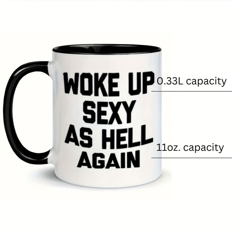Tailorly Black Accent 11 oz Mug - text quote funny