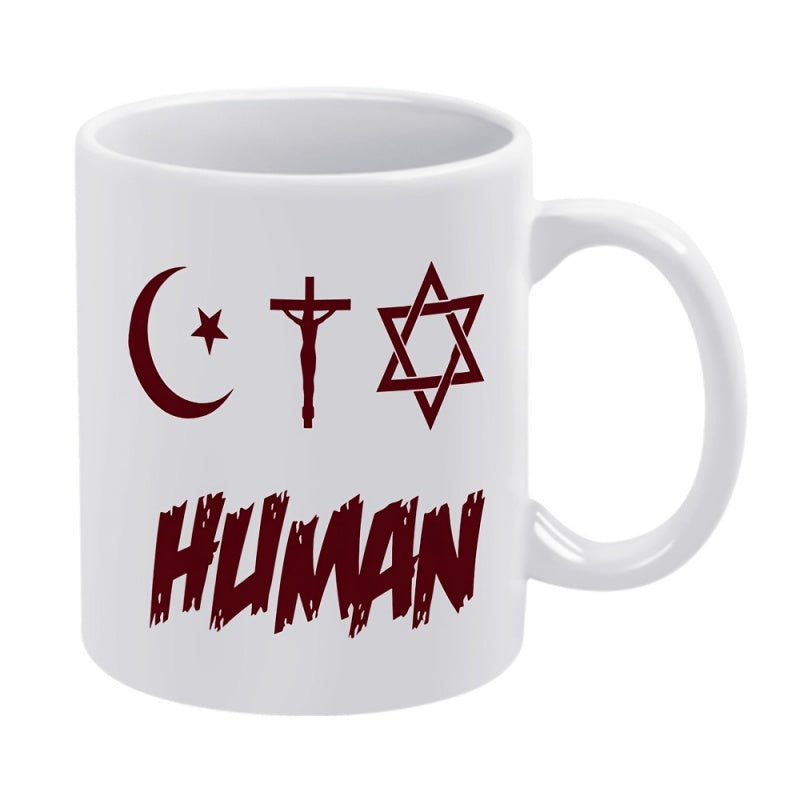 Tailorly White Ceramic 11 oz Mug - star cross