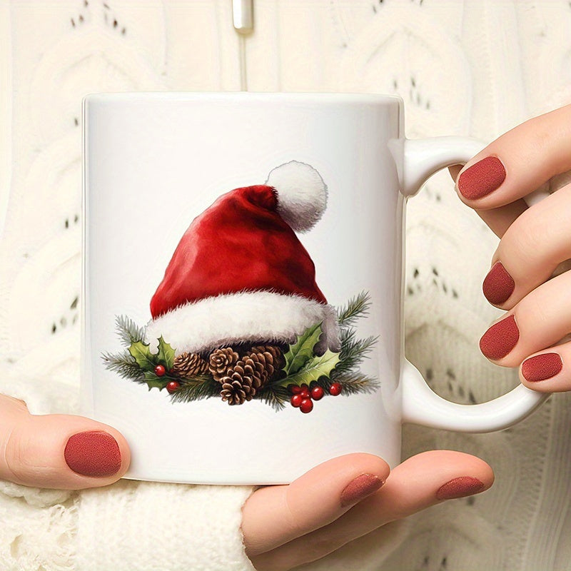 Tailorly White Ceramic 11 oz Mug - a single reusable ceramic mug for daily use ideal as a birthday or anniversary for coffee tea or hot chocolate this