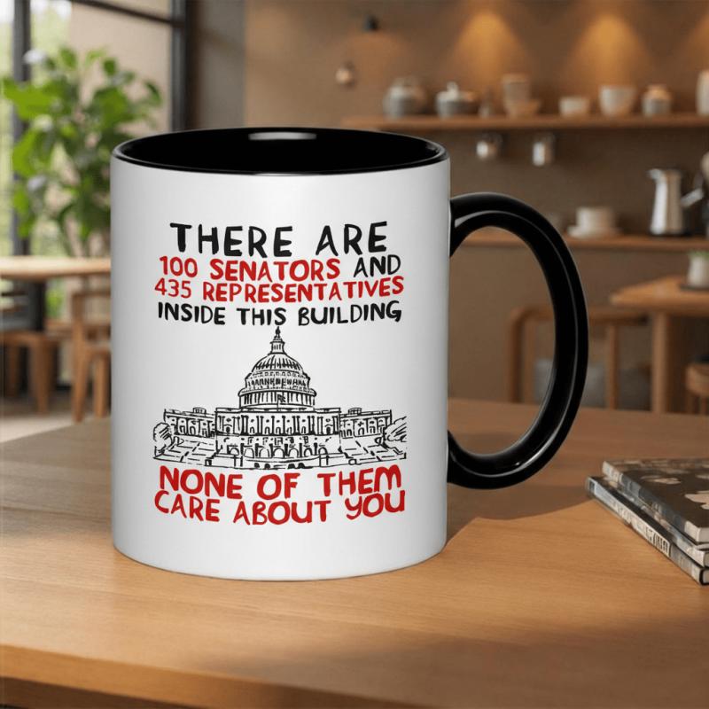 Tailorly Black Accent 11 oz Mug - are 100 and 435 representatives inside this building none of them you 11oz printed ceramic mug food grade ceramic