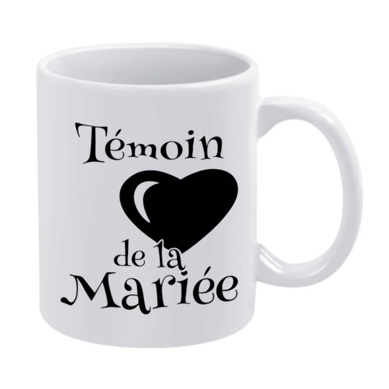 Tailorly White Ceramic 11 oz Mug - heart text funny