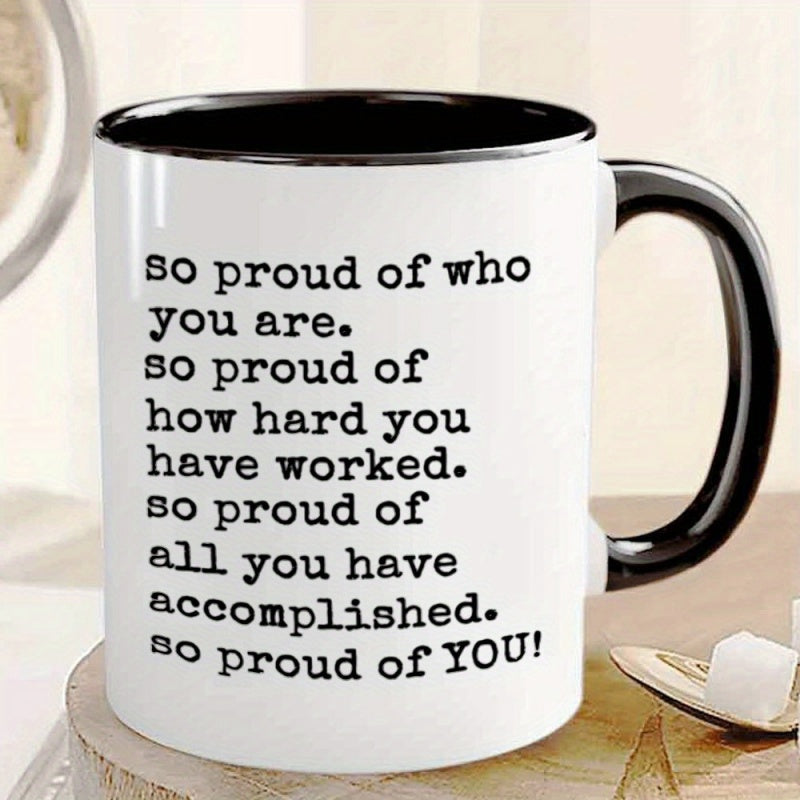 Tailorly Black Accent 11 oz Mug - motivational quote