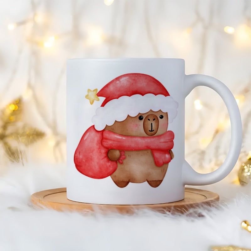 Tailorly White Ceramic 11 oz Mug - cute cartoon